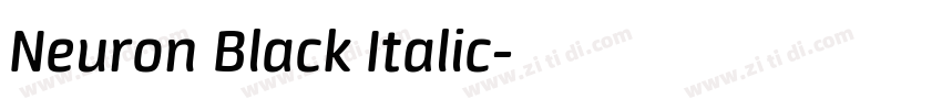 Neuron Black Italic字体转换